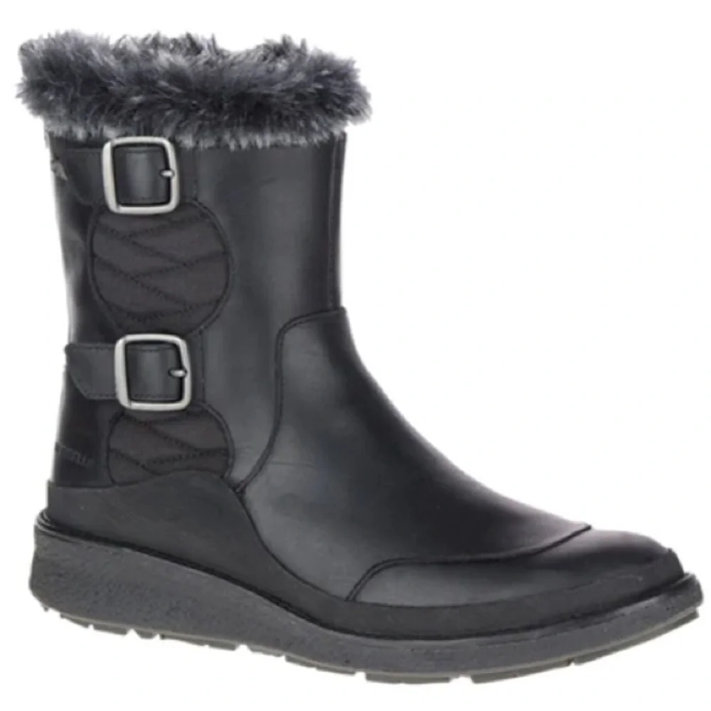 Merrell Tremblant Ezra Side‎ Zip Vibram Sole Winter Boots Size 8